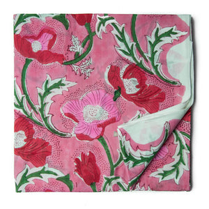 Precut 1 meter -Sanganeri Hand Block Printed Cotton Fabric