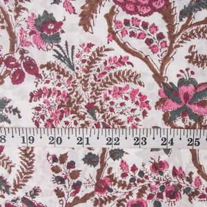 Sanganeri Hand Block Printed Cotton Fabric