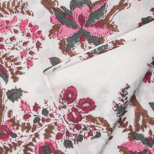 Sanganeri Hand Block Printed Cotton Fabric
