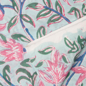 Precut 1meter - Sanganeri Hand Block Printed Cotton Fabric