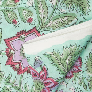 Precut 1meter - Sanganeri Hand Block Printed Cotton Fabric