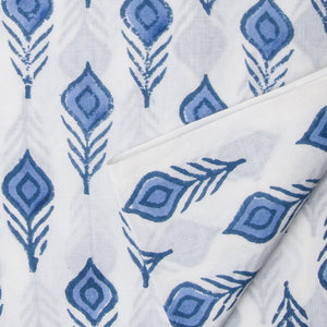 Precut 0.75 meters -Sanganeri Hand Block Printed Cotton Fabric