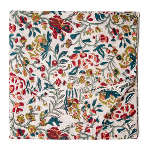 Precut 0.25 meters -Sanganeri Hand Block Printed Cotton Fabric
