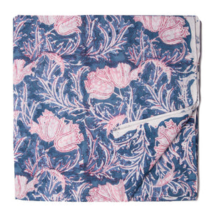 Precut 0.75meter - Sanganeri Hand Block Printed Cotton Fabric