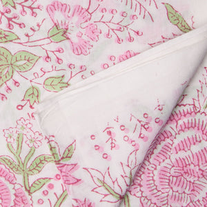 Precut 0.25 meters -Sanganeri Hand Block Printed Cotton Fabric