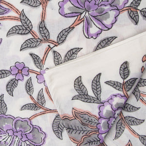 Precut 0.25 meters -Sanganeri Hand Block Printed Cotton Fabric
