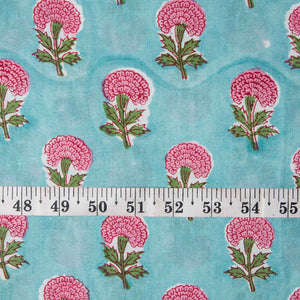Sanganeri Hand Block Printed Cotton Fabric