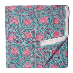 Precut 1meter - Sanganeri Hand Block Printed Cotton Fabric