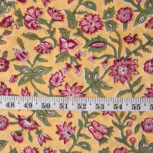 Sanganeri Hand Block Printed Cotton Fabric