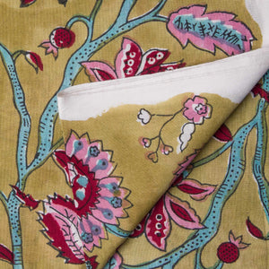 Sanganeri Hand Block Printed Cotton Fabric