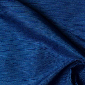 Blue Semi Dupion Cotton Silk Fabric