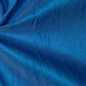 Blue Semi Dupion Cotton Silk Fabric