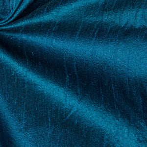 Blue Semi Dupion Cotton Silk Fabric