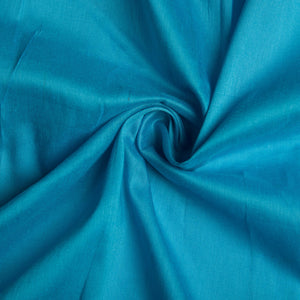 Blue Semi Dupion Cotton Silk Fabric