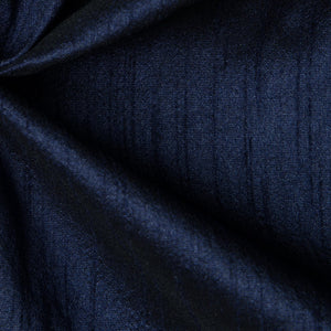 Precut 1 meter -Blue Semi Dupion Cotton Silk Fabric