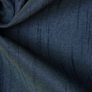 Precut 1 meter -Blue Semi Dupion Cotton Silk Fabric