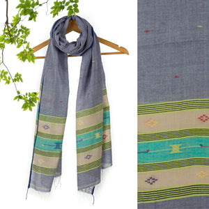 Handloom Soft Cotton Jamdani Stole