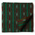 Precut 1 meter -Green & Red Ikat Pochampally Woven Cotton Fabric