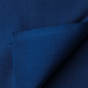 Precut 1meter - Blue Ikat Plain Pochampally Woven Cotton Fabric