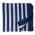 Precut 0.75 meters -Blue Double Ikat Pochampally Woven Cotton Fabric Stripes