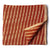 Precut 1 meter -Orange Ikat Pochampally Woven Cotton Fabric