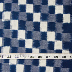 Precut 0.75 meters -Double Ikat Pochampally Woven Cotton Fabric