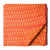 Orange Mercerised Ikat Pochampally Woven Cotton Fabric