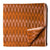 Orange Mercerised Ikat Pochampally Woven Cotton Fabric