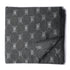 Precut 1meter - Grey & White Ikat Pochampally Woven Cotton Fabric