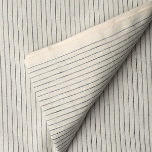 Black & Off White Ikat Pochampally Woven Cotton Fabric