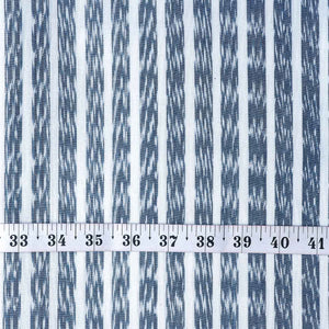 Precut 1 meter -Blue Ikat Pochampally Woven Cotton Fabric