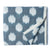 Blue & Off white Ikat Pochampally Woven Cotton Fabric