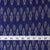 Precut 0.50 meters -Blue Mercerised Ikat Pochampally Woven Cotton Fabric