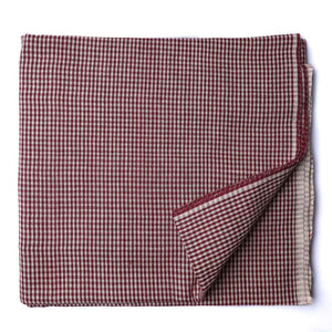 Maroon Ikat Pochampally Woven Cotton Fabric