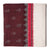 Maroon and off white Ikat Cotton Fabric with Double Ikat Border