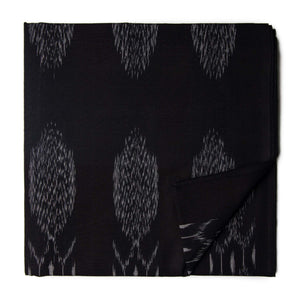 Black Ikat Pochampally Handloom Cotton Fabric