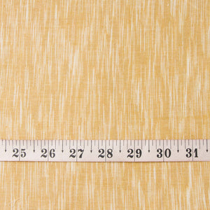 Yellow Ikat Plain Pochampally Woven Cotton Fabric