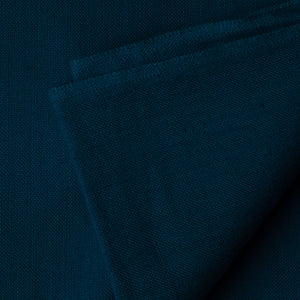Precut 0.25 meters -Blue Ikat Plain Pochampally Woven Cotton Fabric