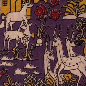 Precut 0.25 meters -Kalamkari Screen Printed Cotton Fabric
