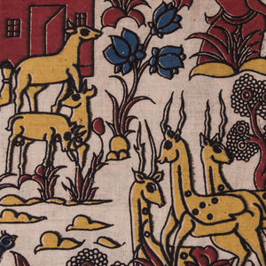 Kalamkari Screen Printed Cotton Fabric