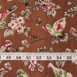 Precut 1 meter -Kalamkari Screen Printed Cotton Fabric