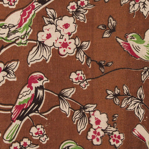 Precut 1 meter -Kalamkari Screen Printed Cotton Fabric