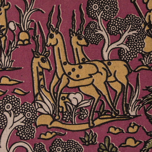 Precut 1 meter -Kalamkari Screen Printed Cotton Fabric
