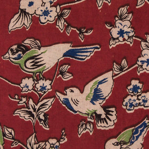 Precut 0.75 meters -Kalamkari Screen Printed Cotton Fabric