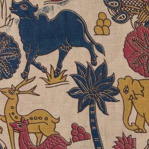 Kalamkari Screen Printed Cotton Fabric