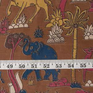 Precut 0.25 meters -Kalamkari Screen Printed Cotton Fabric