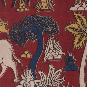 Precut 1 meter -Kalamkari Screen Printed Cotton Fabric