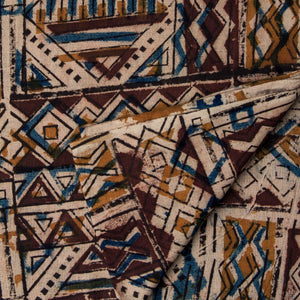 Precut 1 meter -Kalamkari Handblock Printed Cotton Fabric