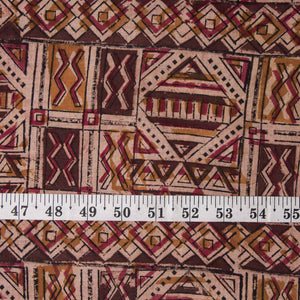 Precut 1 meter -Kalamkari Handblock Printed Cotton Fabric