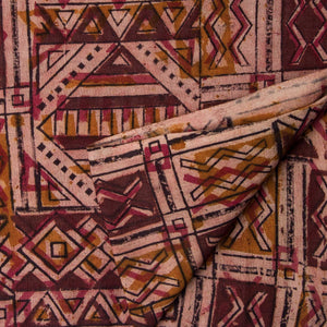 Precut 0.75 meters -Kalamkari Handblock Printed Cotton Fabric